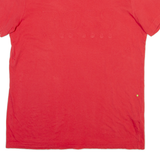 BOSS HUGO BOSS Mens T-Shirt Pink Crew Neck M