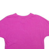 NIKE Womens T-Shirt Pink Crew Neck S