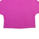 NIKE Womens T-Shirt Pink Crew Neck S