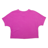 NIKE Womens T-Shirt Pink Crew Neck S