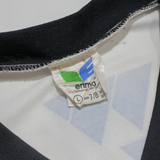 ERIMA #16 Mens Football Shirt Jersey Blue 80s V-Neck L