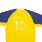 ADIDAS Helmuth Beck AG Mens Football Shirt Jersey Yellow V-Neck L