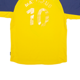 ADIDAS Helmuth Beck AG Mens Football Shirt Jersey Yellow V-Neck L