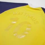 ADIDAS Helmuth Beck AG Mens Football Shirt Jersey Yellow V-Neck L
