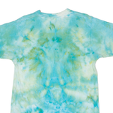 KIRKLAND Mens Tie Dye T-Shirt Blue Crew Neck M