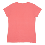 GILDAN Life's A Beach Miami Florida Womens T-Shirt Pink USA Crew Neck L