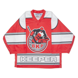 INTERHOCKEY BKP Ice Hockey Goalkeeper Mens Jersey Red 3/4 Sleeve V-Neck L