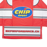 INTERHOCKEY BKP Ice Hockey Goalkeeper Mens Jersey Red 3/4 Sleeve V-Neck L