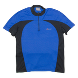 X-WAVE Cycling Mens Jersey Blue 1/4 Zip M