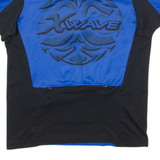 X-WAVE Cycling Mens Jersey Blue 1/4 Zip M