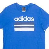 ADIDAS Mens T-Shirt Blue M