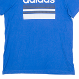 ADIDAS Mens T-Shirt Blue M