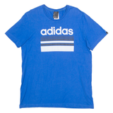 ADIDAS Mens T-Shirt Blue M