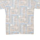 NEW TAST Mens Shirt Brown Viscose Crazy Pattern XL