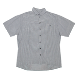WORLD OF MENS FASHION Mens Shirt Black Viscose Check XL