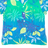 CITYLIFE Mens Hawaiian Shirt Blue Floral S