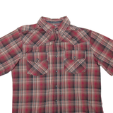 HARLEY DAVIDSON Mens Shirt Red Check S