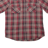 HARLEY DAVIDSON Mens Shirt Red Check S