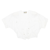 WE LEGENDS Shoulder Padded Womens Plain Shirt White M