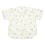 Mens Shirt White Crazy Pattern XL