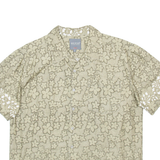 BIG STAR Mens Shirt Brown Floral L