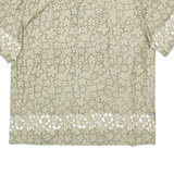 BIG STAR Mens Shirt Brown Floral L