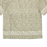 BIG STAR Mens Shirt Brown Floral L