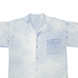Mens Denim Shirt Blue L