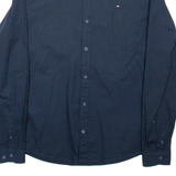 TOMMY HILFIGER Mens Formal Shirt Blue Long Sleeve S