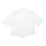 DEGRIS Womens Plain Shirt White M