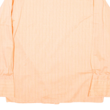 Mens Shirt Pink Striped Long Sleeve M