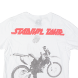 BIEBER Womens Band T-Shirt White USA XL