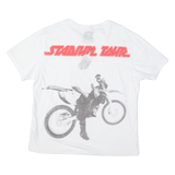 BIEBER Womens Band T-Shirt White USA XL