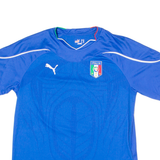 PUMA 2010 Italy Home Mens Football Shirt Jersey Blue V-Neck XL