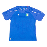 PUMA 2010 Italy Home Mens Football Shirt Jersey Blue V-Neck XL