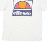 ELLESSE Mens T-Shirt White Crew Neck S