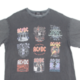 ACDC Tours Mens Band T-Shirt Grey XS