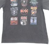 ACDC Tours Mens Band T-Shirt Grey XS