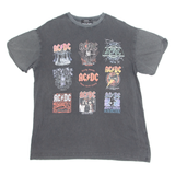 ACDC Tours Mens Band T-Shirt Grey XS