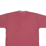 CALVIN KLEIN Mens T-Shirt Maroon 90s Button Neck XL