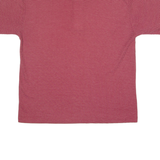 CALVIN KLEIN Mens T-Shirt Maroon 90s Button Neck XL