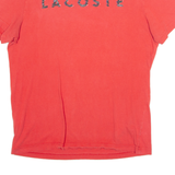 LACOSTE Mens T-Shirt Red S