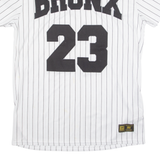 FUBU Pinstripe Bronx Womens Jersey White USA XL