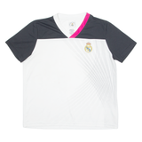Real Madrid Fan Shirt Mens Football Shirt Jersey White V-Neck XL