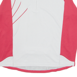 ADIDAS Training Womens T-Shirt Grey Long Sleeve 1/4 Zip UK 14