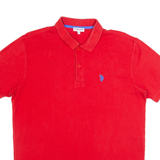 POLO ASSN Mens Polo Shirt Red L