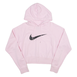 NIKE Cropped Womens Pink Hoodie XL