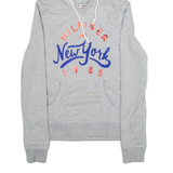 TOMMY HILFIGER Womens Grey Hoodie 90s S