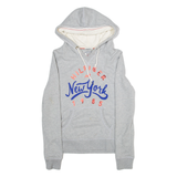 TOMMY HILFIGER Womens Grey Hoodie 90s S