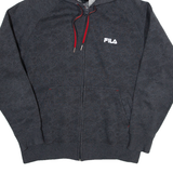 FILA Womens Grey Hoodie Full Zip M